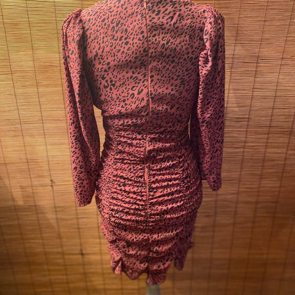 ZARA Polka Dot Shirred Dress Size Small EUC - Picture 5 of 6